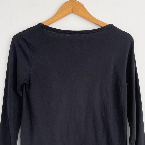 Anthropologie Postmark Black Double Pockets Tee Top Size Small - Picture 9 of 15